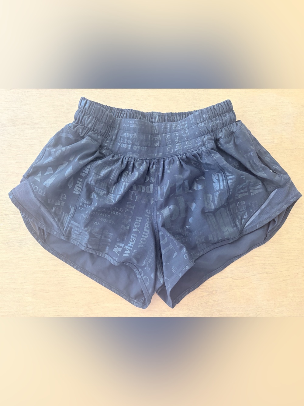 lululemon athletica Black Graphic Athletic Shorts